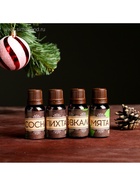 Новогодний набор эфирных масел «Крепкого здоровья», сосна, пихта, эвкалипт, мята, 4 шт. по 15 мл - Фото 3