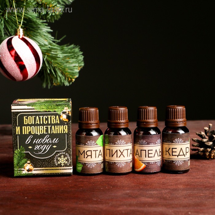 Набор эфирных масел 4 шт по 15 мл "Богатства и процветания" - Фото 1