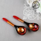 Ложка деревянная хохлома «Ягодка», салатная, 6×21 см - Фото 3