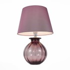 Настольная лампа CALMA, 60Вт E27, цвет хром, пурпурный - фото 4079733