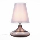 Прикроватная лампа St Luce. SL974.604.01. Ampolla. 1х60 Вт, E27, 24х24х42 см, цвет хром, розовый - фото 305533413