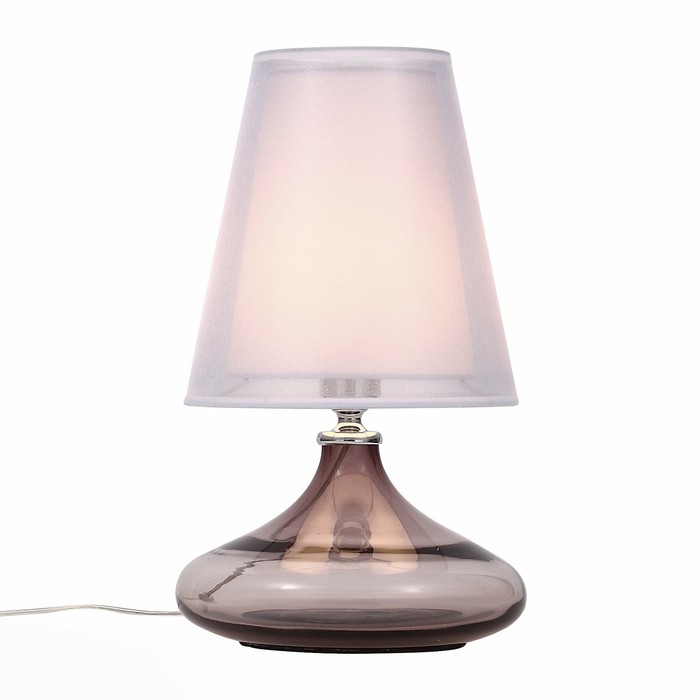 Прикроватная лампа St Luce. SL974.604.01. Ampolla. 1х60 Вт, E27, 24х24х42 см, цвет хром, розовый