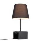 Настольная лампа PORTUNO, 40Вт E14, цвет чёрный - Фото 1