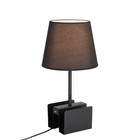 Настольная лампа PORTUNO, 40Вт E14, цвет чёрный - Фото 2