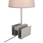 Настольная лампа PORTUNO, 40Вт E14, цвет серый - Фото 3