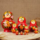 Матрёшка «Милашка", красная, 10 кукольная,  люкс - фото 321269127