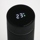 Термос Мастер К Basic, 500 мл, с ситечком, с датчиком температуры, сохраняет тепло 10 ч, нержавеющая сталь, чёрный 4462443