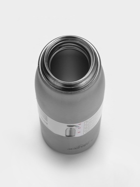 Термос Traveller «Мастер К.», 600 мл, для чая, кофе, сохраняет тепло 10 ч, 26×7 см, хром