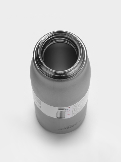 Термос Traveller «Мастер К.», 600 мл, для чая, кофе, сохраняет тепло 10 ч, 26×7 см, хром