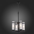 Люстра подвесная St Luce. SL334.403.04. Bichero. 4х60 Вт, E14, 33х33х49,7 см, цвет чёрный, никель - Фото 3