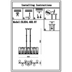 Люстра подвесная St Luce. SL334.403.07. Bichero. 7х60 Вт, E14, 66х20х67 см, цвет чёрный, никель - Фото 16