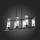 Люстра подвесная St Luce. SL334.403.07. Bichero. 7х60 Вт, E14, 66х20х67 см, цвет чёрный, никель - Фото 5