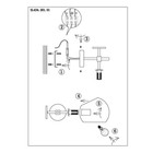 Бра St Luce. SL434.201.01. Calmare. 1х40 Вт, E14, 32,2х15 см, цвет латунь - Фото 10