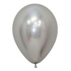 Шар латексный 12" «Зеркальные шары», рефлекс серебро, набор 50 шт. - фото 20987406