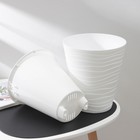 Кашпо для цветов со вставкой «Валенсия», 5.2 л, белое - Фото 2