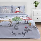 Комплект: пододеяльник и 2 наволочки Merry&Bright 143*215 см/50*70 - 2 шт - Фото 1