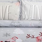Комплект: пододеяльник и 2 наволочки Love winter 175*215 см/50*70 см - 2 шт, 100% хлопок - Фото 2