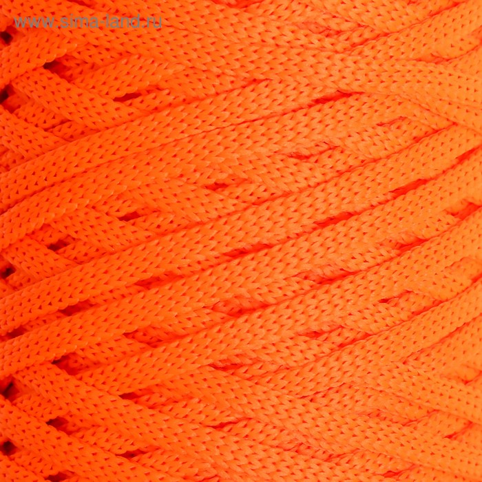 Шнур для вязания "Классика" 100% полиэфир 3мм 100м  (503 люм.оранж) - Фото 1
