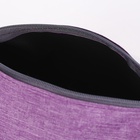 Косметичка дорожная на молнии «ЗФТС», с ручкой, наружный карман, сиреневая - фото 45234473