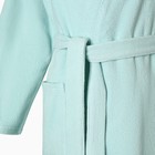 Халат махровый Экономь и Я женский, размер 46-48 цвет нежно-бирюзовый, 100% хлопок, 320 г/м² - Фото 9