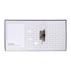 Папка-регистратор А4, 75 мм, Calligrata, ПВХ, тиснение «лен», металлическая окантовка, карман на корешок, собранная, фиолетовая, микс - Фото 6