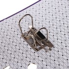 Папка-регистратор А4, 75 мм, Calligrata, ПВХ, тиснение «лен», металлическая окантовка, карман на корешок, собранная, фиолетовая, микс - Фото 8