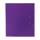 Папка-регистратор А4, 75 мм, Calligrata, ПВХ, тиснение «лен», металлическая окантовка, карман на корешок, собранная, фиолетовая, микс - Фото 9