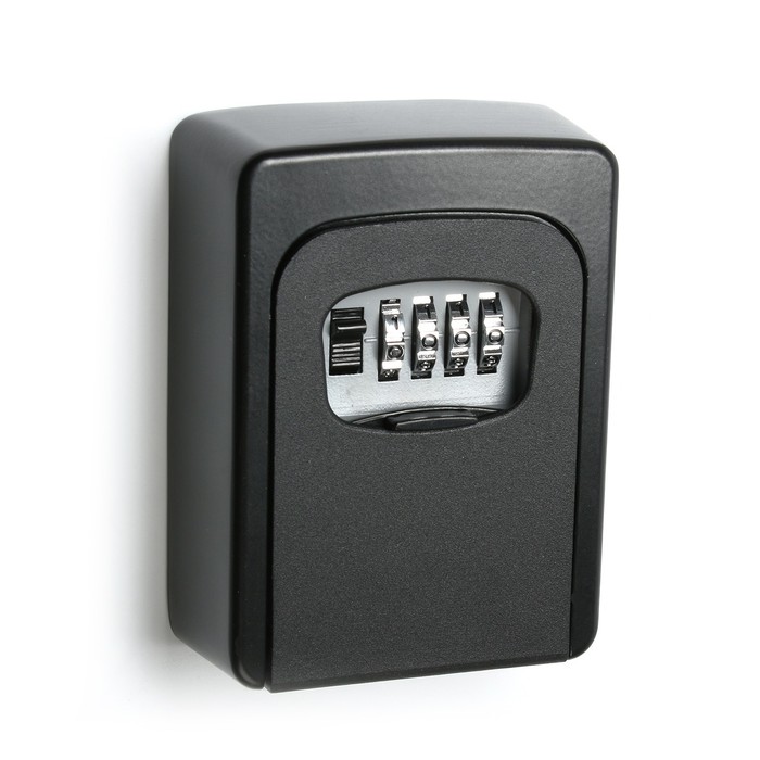 Сейф-ключница кодовая,металлическая , усиленная, черный - фото 1898246475