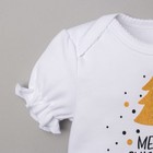 Набор: боди,юбка,повязка Крошка Я "Merry Christmas", белый/бежевый, р.22, рост 62-68 см - Фото 9