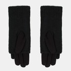 Перчатки-митенки женские, цвет чёрный, размер 7-8 - Фото 2