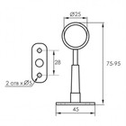 Держатель R=50 R дистанционный регулируемый сквозной d=25 30/180 (комплект 2 шт) - фото 24420403