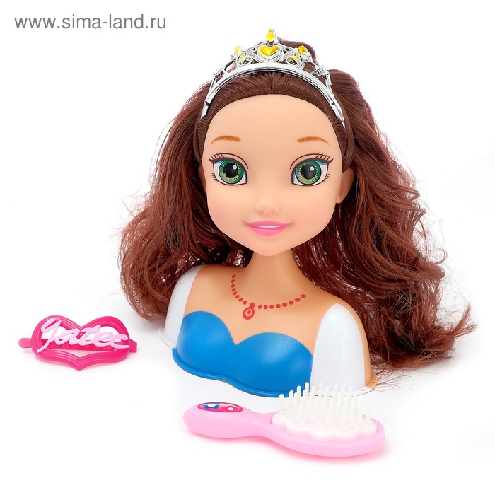 Кукла-манекен для создания причёсок «Анна» с аксессуарами - Фото 1