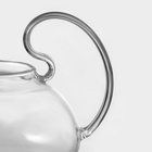 Заварочный чайник Доляна «Элегия», 400 мл, металлическое сито, стекло - Фото 4