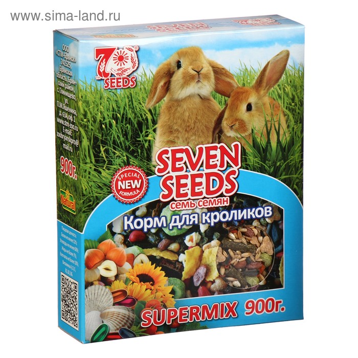 Корм Seven Seeds SUPERMIX Корм для кроликов, 900 г - Фото 1