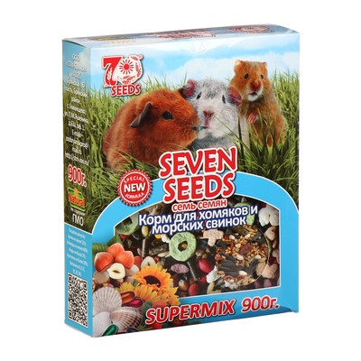 Корм Seven Seeds SUPERMIX для хомяков и морских свинок, 900 г