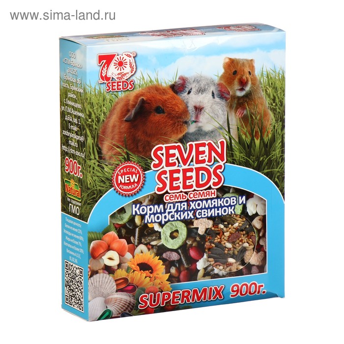Корм Seven Seeds SUPERMIX для хомяков и морских свинок, 900 г - Фото 1