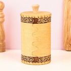 Туес «Пионы», 10.5×20 см, береста - Фото 4