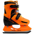 Коньки ледовые раздвижные 223G с роликовой платформой + защита, PVC колёса, размер 30-33 - Фото 4