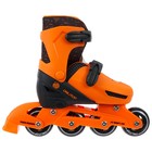 Коньки ледовые раздвижные 223G с роликовой платформой + защита, PVC колёса, размер 34-37 - Фото 9