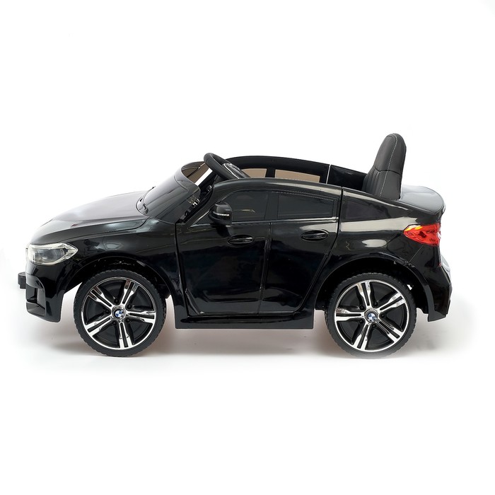 Электромобиль BMW 6 Series GT, EVA колёса, кожаное сидение, цвет черный - фото 1907044116