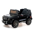 Электромобиль MERCEDES-BENZ G63 AMG, EVA колеса, кожаное сидение, цвет чёрный глянец - фото 8889417