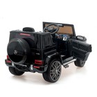 Электромобиль MERCEDES-BENZ G63 AMG, EVA колеса, кожаное сидение, цвет чёрный глянец - фото 24661292