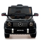 Электромобиль MERCEDES-BENZ G63 AMG, EVA колеса, кожаное сидение, цвет чёрный глянец - фото 24661293