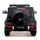 Электромобиль MERCEDES-BENZ G63 AMG, EVA колеса, кожаное сидение, цвет чёрный глянец - фото 24661294
