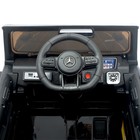 Электромобиль MERCEDES-BENZ G63 AMG, EVA колеса, кожаное сидение, цвет чёрный глянец - фото 24661295