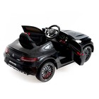 Электромобиль MERCEDES-BENZ C63 S AMG, EVA колёса, цвет черный - Фото 4