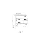 Комод для хранения «Лофт», 900×500×900 мм, цвет крафт золотой 4671478