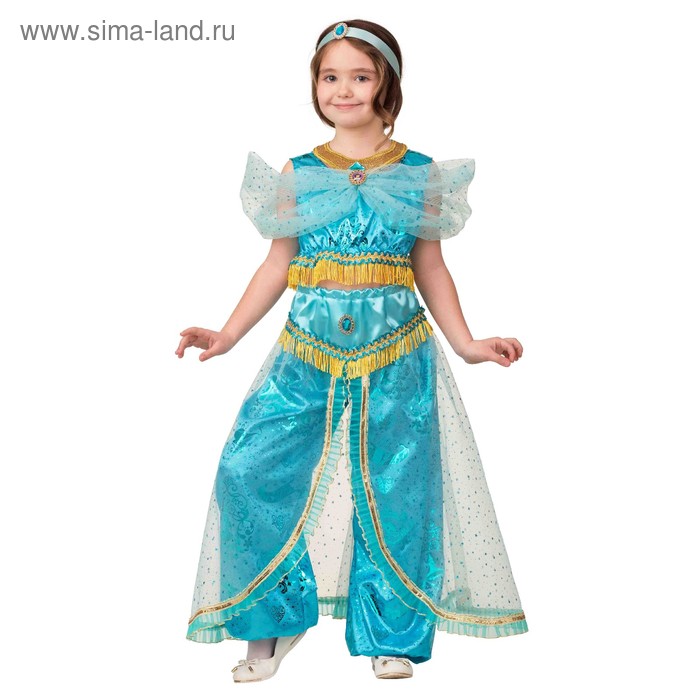 Карнавальный костюм «Принцесса Жасмин», текстиль-принт, блуза, шаровары, р. 30, рост 116 см - Фото 1