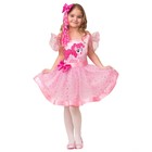 Карнавальный костюм «Пинки Пай», платье, заколка-волосы, р. 32, рост 128 см - фото 108402533