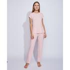 Футболка женская MINAKU, размер 52, цвет персиковый - Фото 2